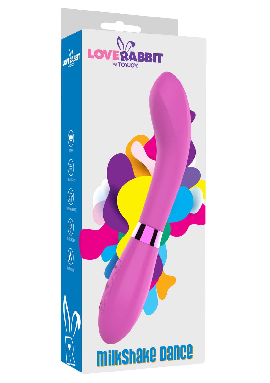 Wibrator, silikonowy, ładowany USB — ToyJoy Love Rabbit