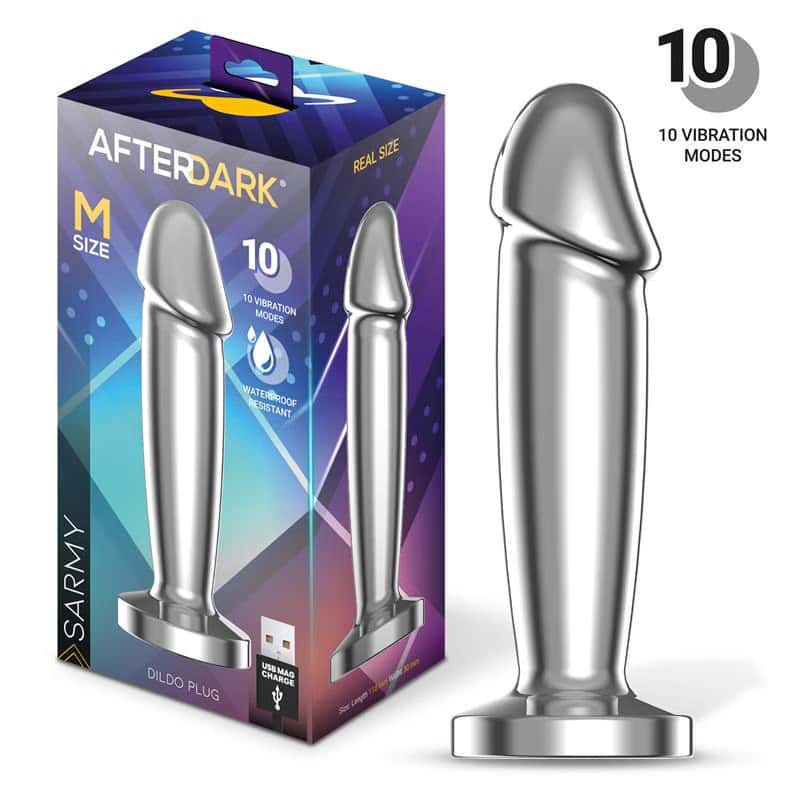 Korek analny, wibracyjny, ładowany magnetycznie USB — AFTERDARK Sarmy