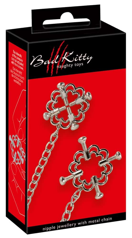 Biżuteria na sutki, regulowana, stal nierdzewna — Bad Kitty Nipple