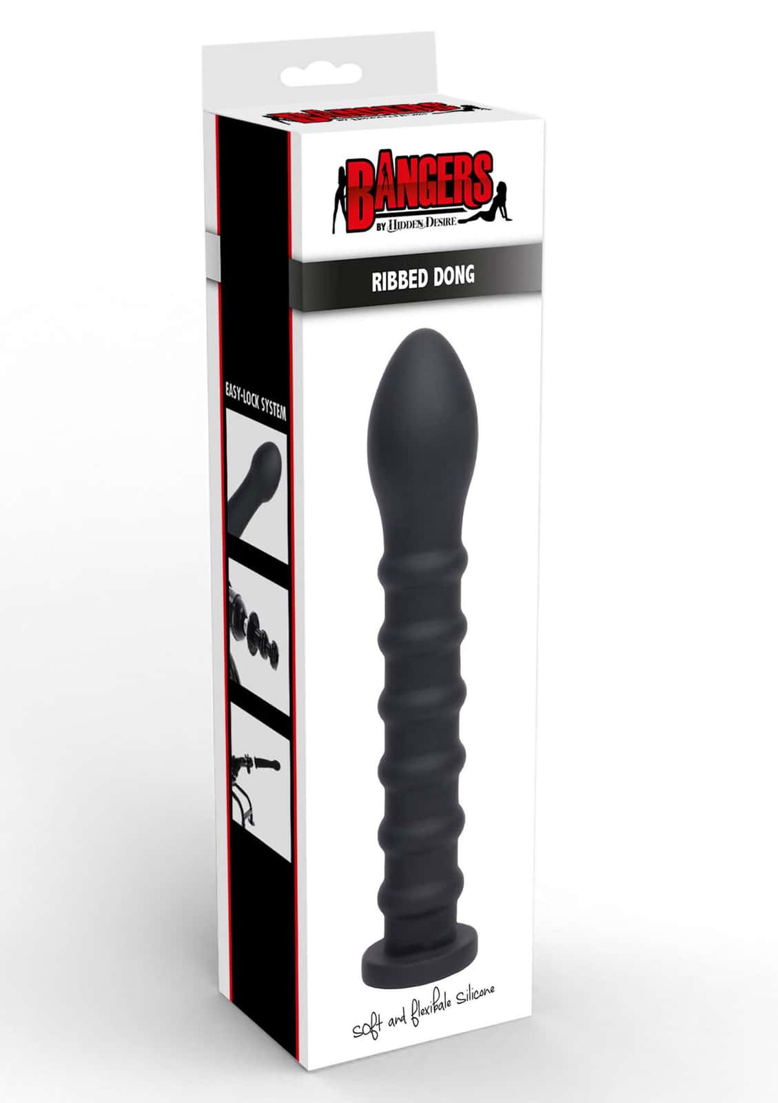 Dildo żebrowane, silikon — Hidden Desire Easy-Lock