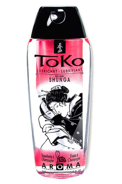 Lubrykant o smaku truskawka-cava, do seksu oralnego — Shunga Toko