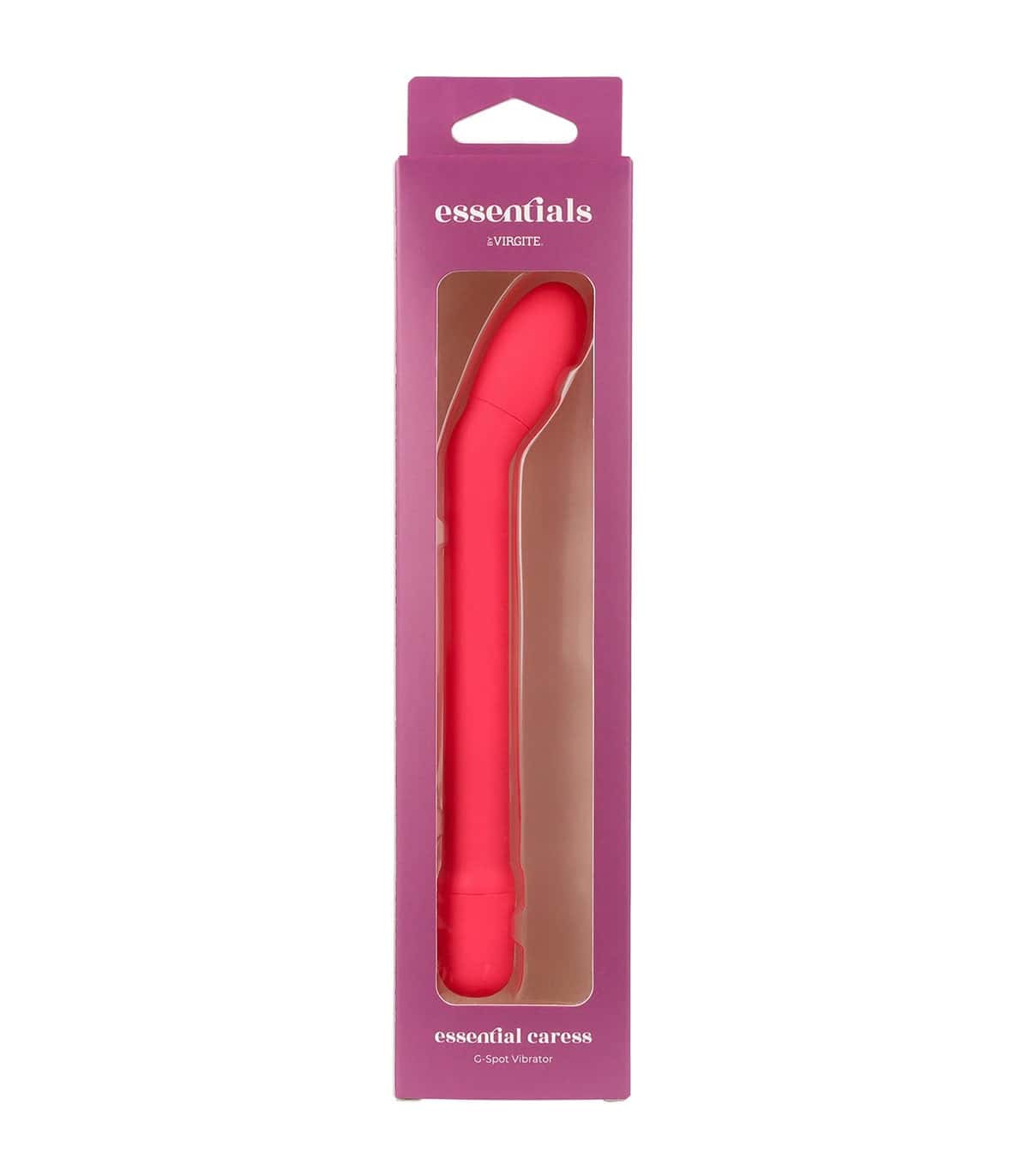 Wibrator punktu g, miękki silikon, PINK — VIRGITE - ESSENTIALS CARESS