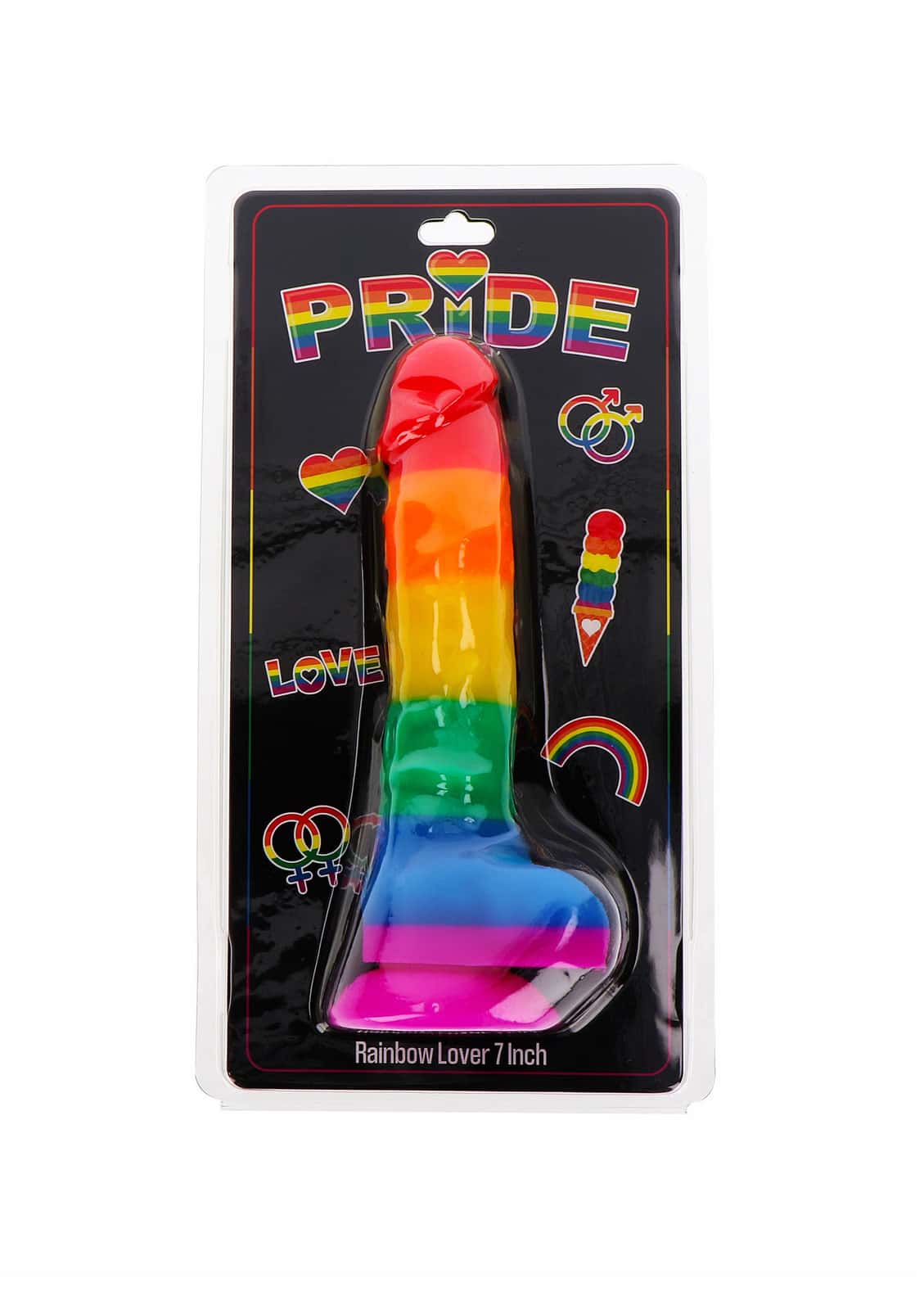 Dildo silikonowe, 7 cali — ToyJoy Rainbow