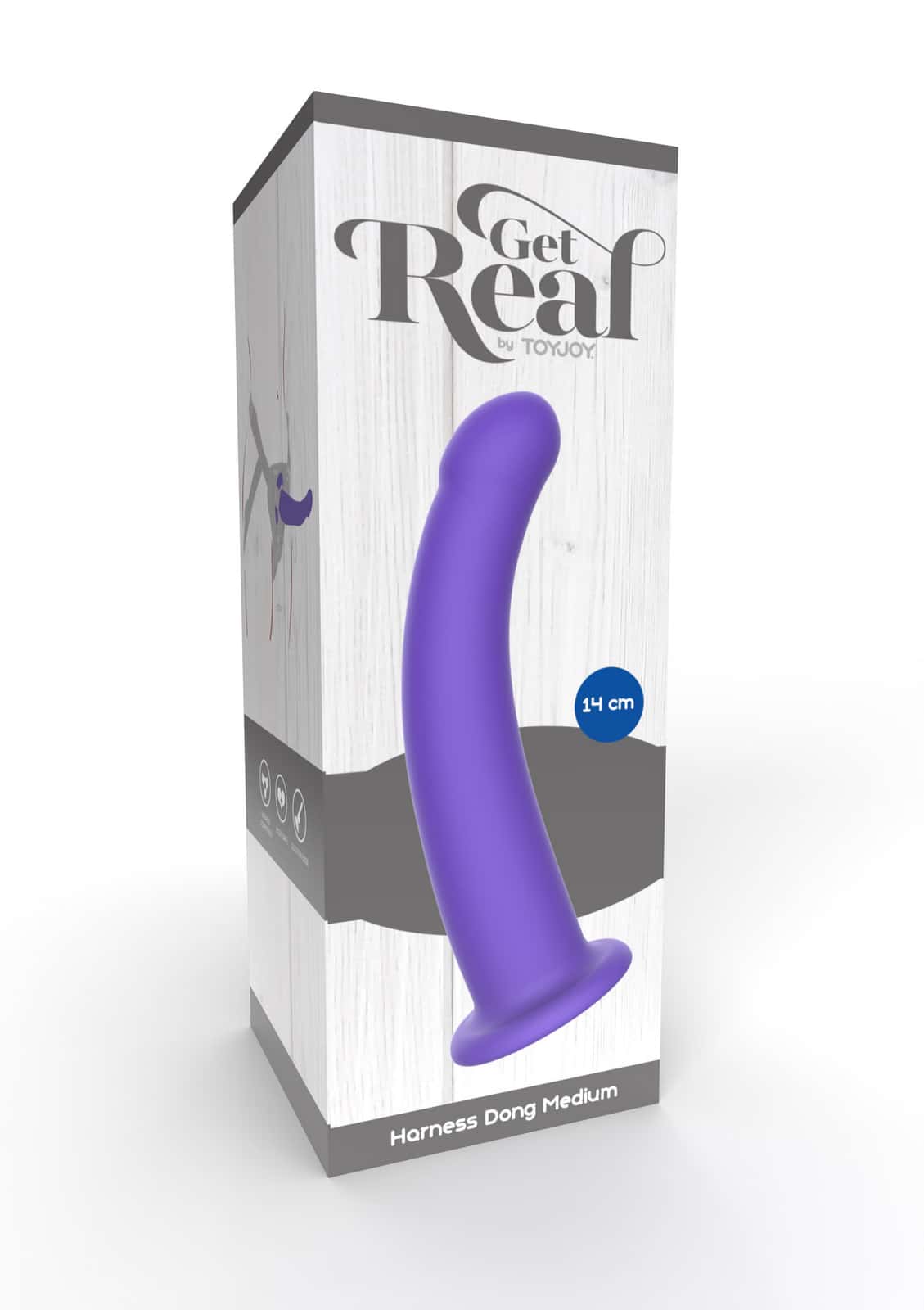 Dildo na uprząż, silikon, rozmiar M — ToyJoy Harness