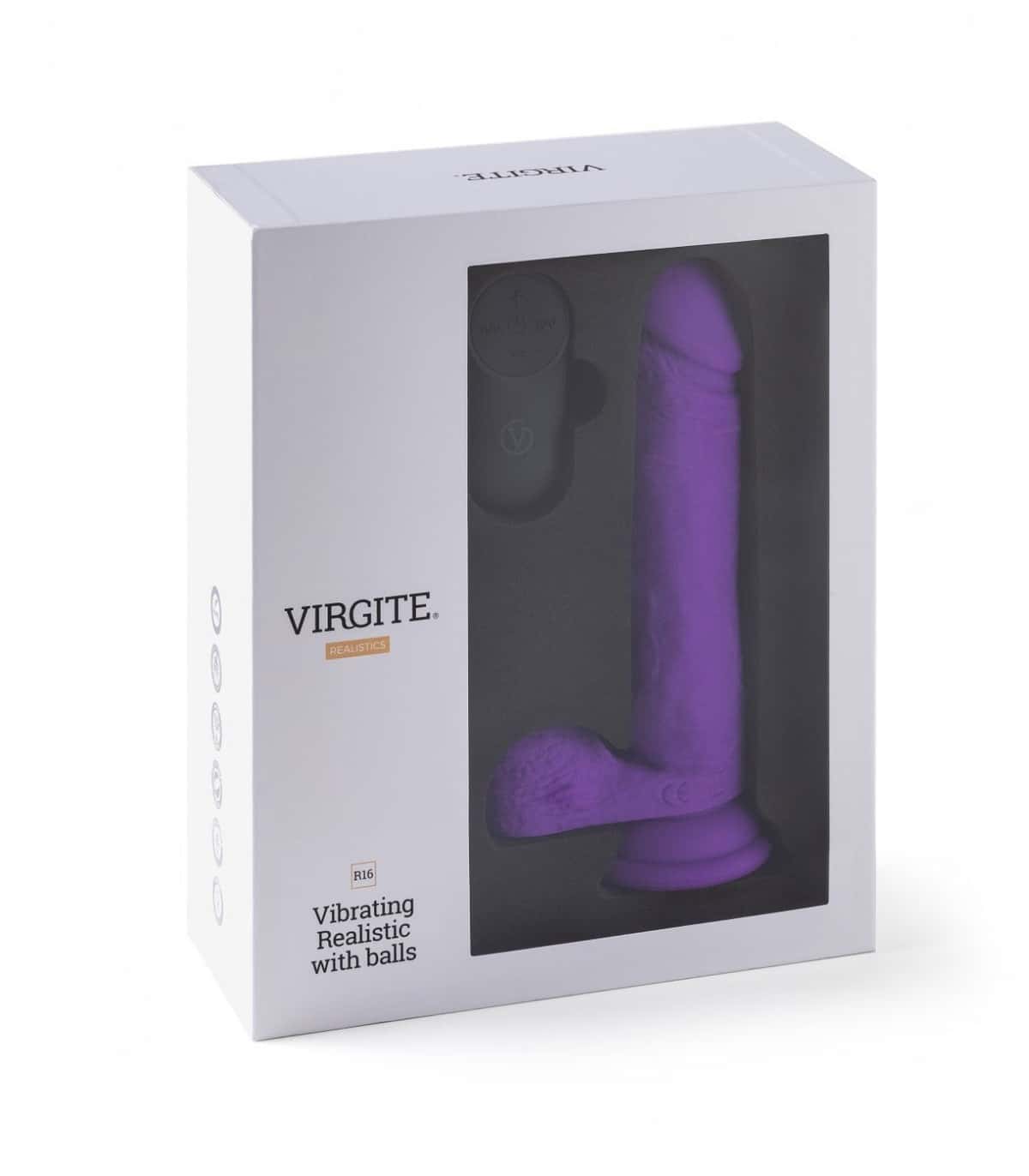 Wibrator realistyczny, silikonowy — VIRGITE - REALISTICS R16