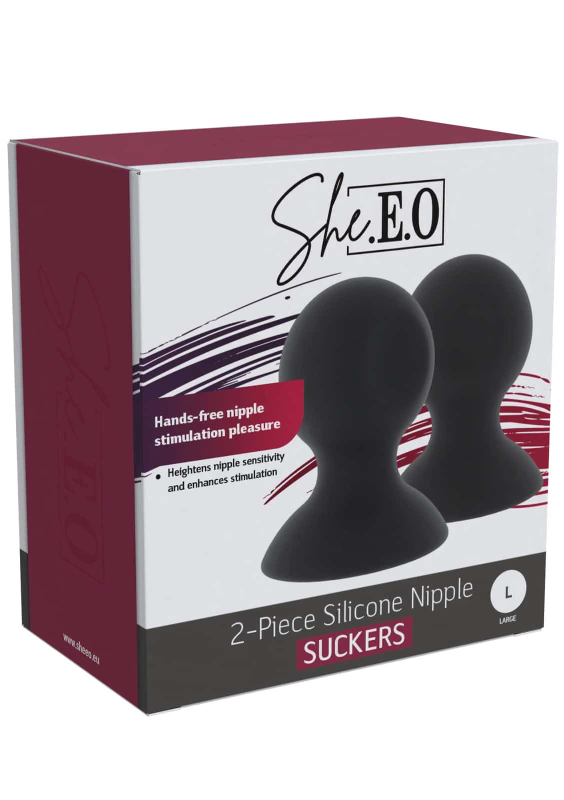 Przyssawki do sutków, silikonowe, próżniowe — sheeo L