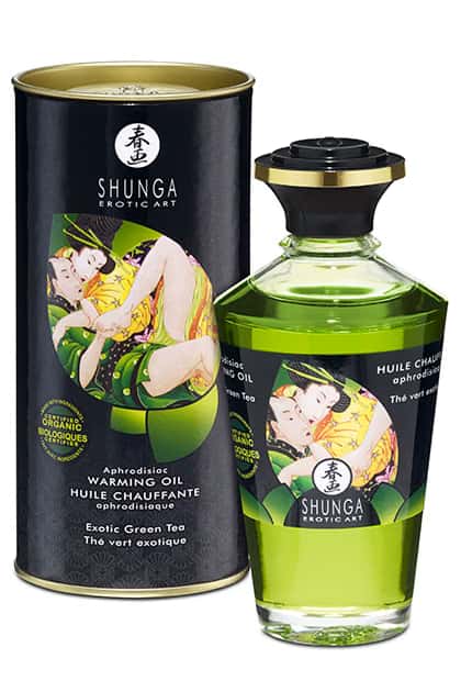 Olejek do masażu, rozgrzewający — Shunga