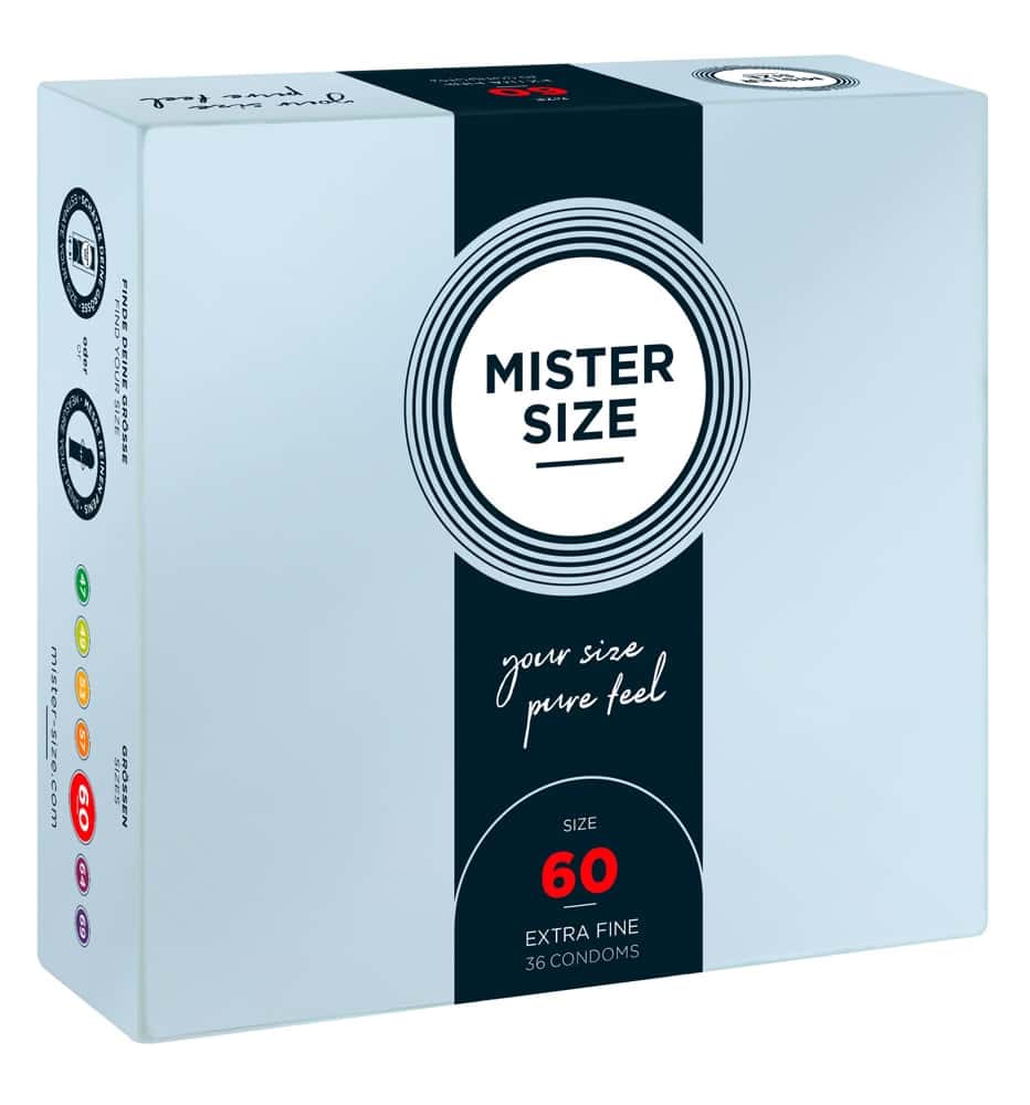 Prezerwatywy 60 mm, 36 szt. — Mister Size 60