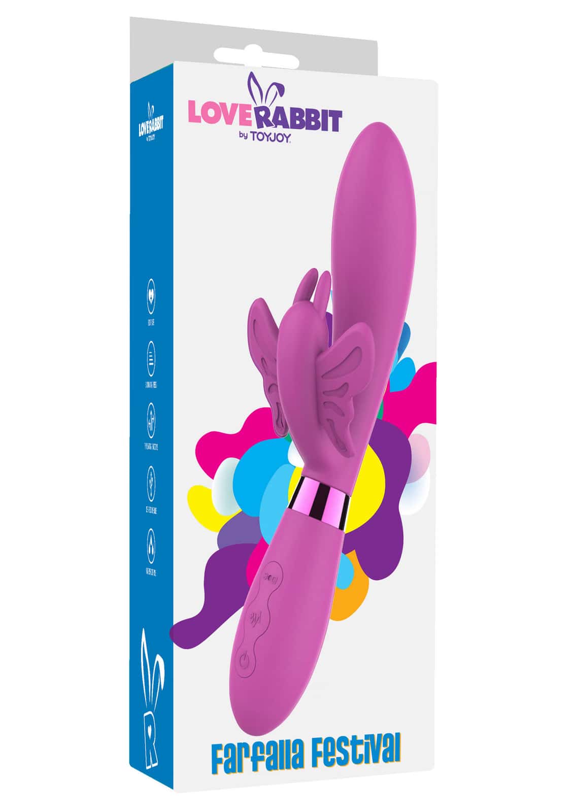 Wibrator króliczek, silikon, ładowany USB — ToyJoy Farfalla