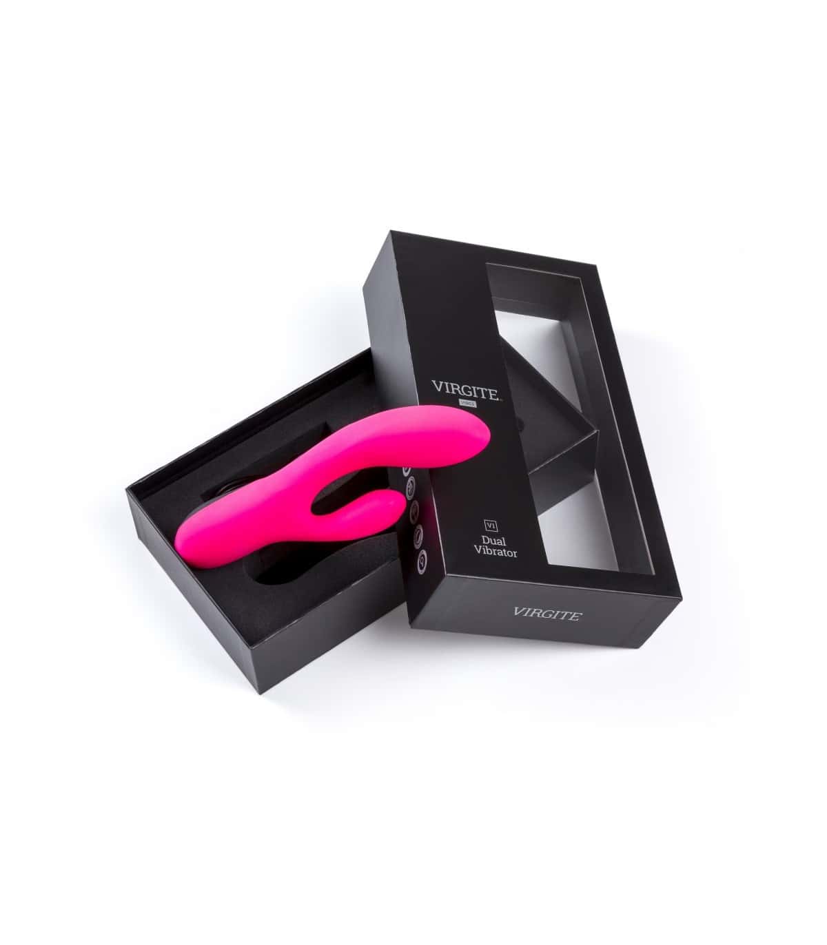 Wibrator ze stymulatorem łechtaczki, ładowany USB — VIRGITE - VIBES PINK V1