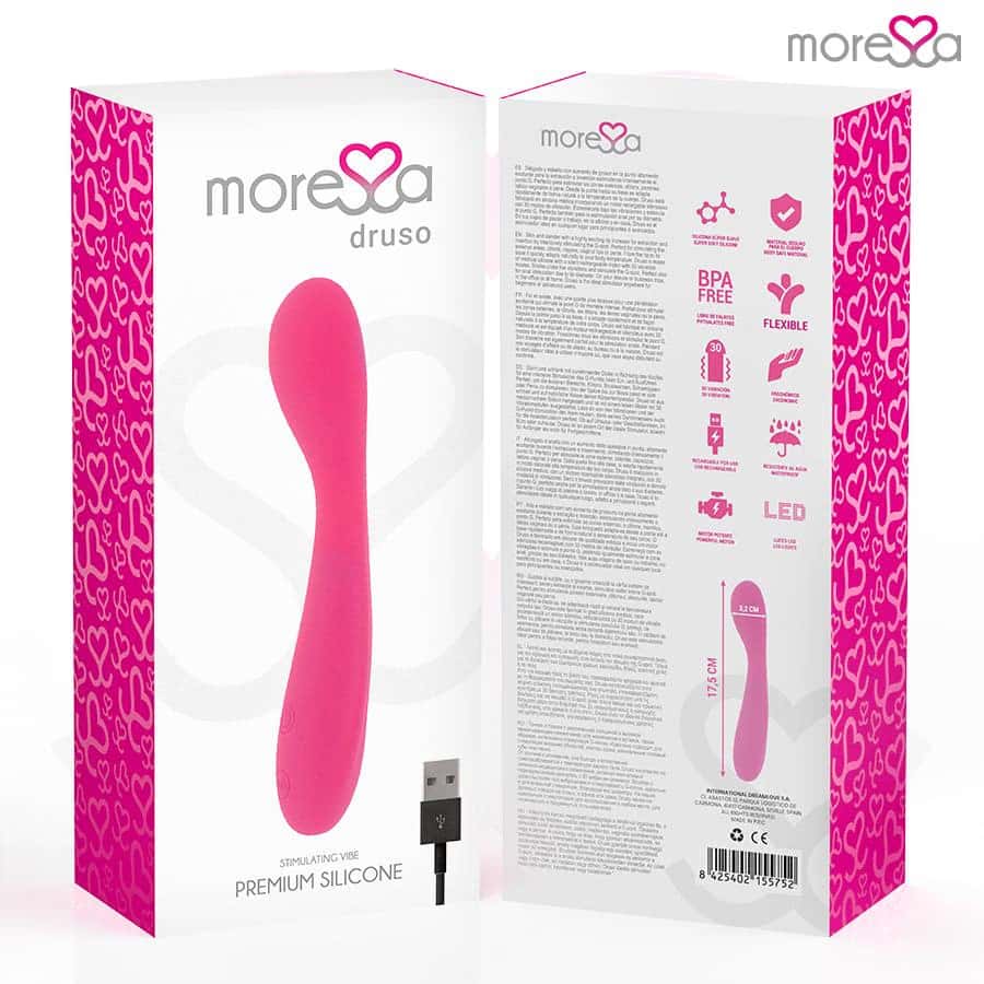 Wibrator punktu G, silikon, ładowany USB — MORESSA DRUSO