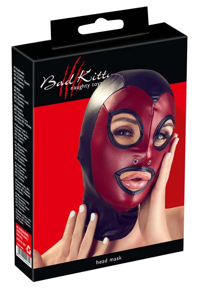 Маска на голову, еластична, з отворами для очей та рота — Bad Kitty Head Mask