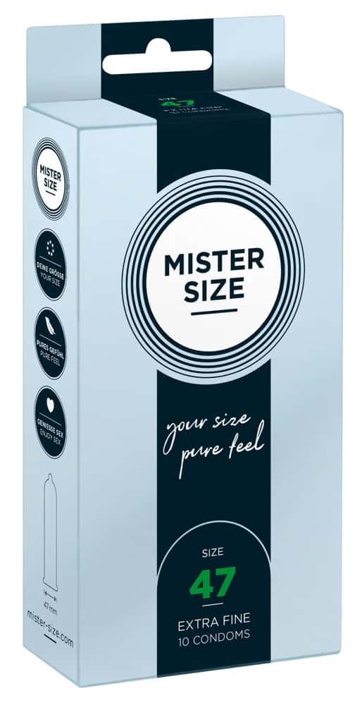 Prezerwatywy 47 mm, 10 szt. — Mister Size 47mm
