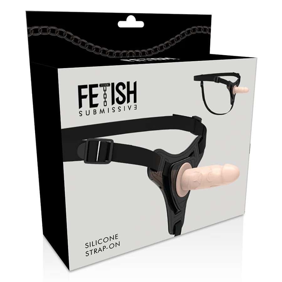 Dildo do uprzęży, silikon medyczny, 12,5 cm — FETISH SUBMISSIVE HARNESS