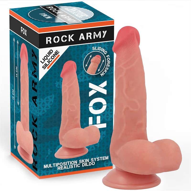 Dildo silikonowe, przyssawka — ROCK ARMY FOX