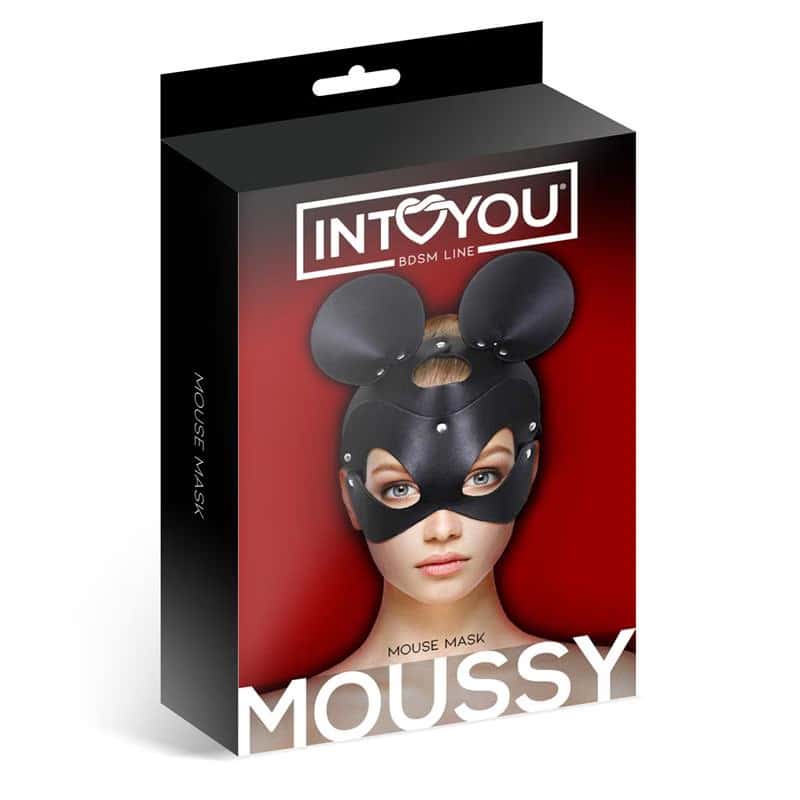 Маска у формі миші, регульована, з тканини — INTOYOU BDSM LINE Moussy