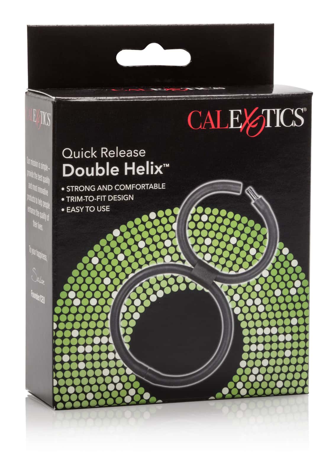 Pierścień erekcyjny, podwójny, szybkie odpinanie — CalExotics Helix