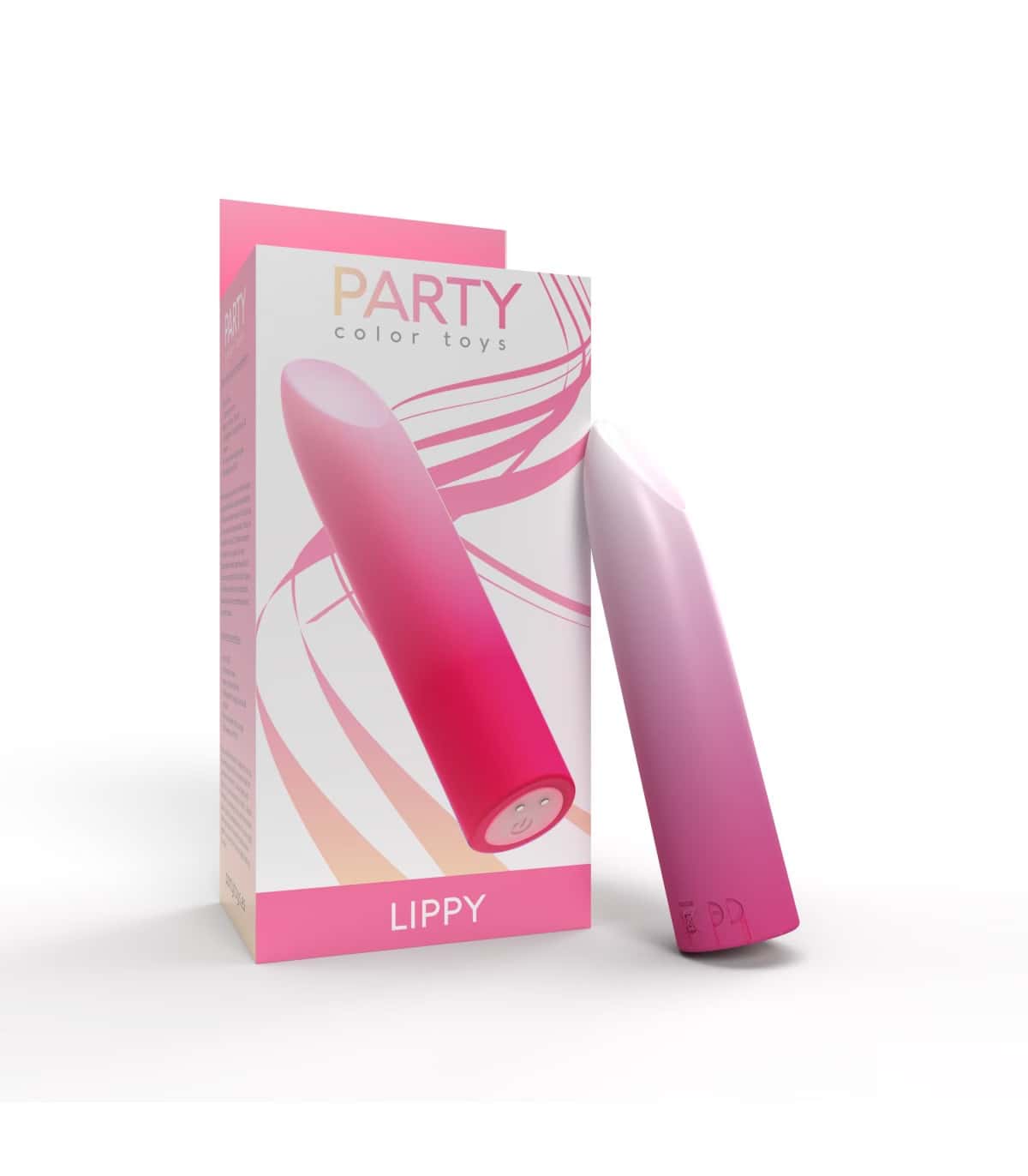 Pocisk wibrujący, ładowanie magnetyczne, silikon — PARTY COLOR TOYS Lippy