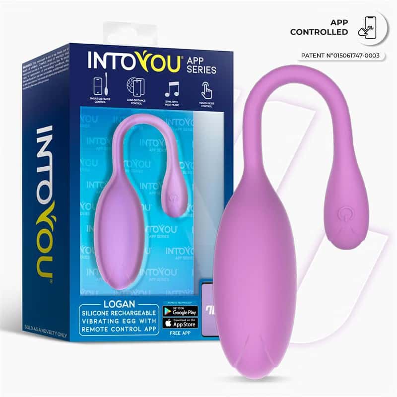 Jajeczko wibrujące, sterowanie aplikacją, silikon — INTOYOU APP SERIES Logan