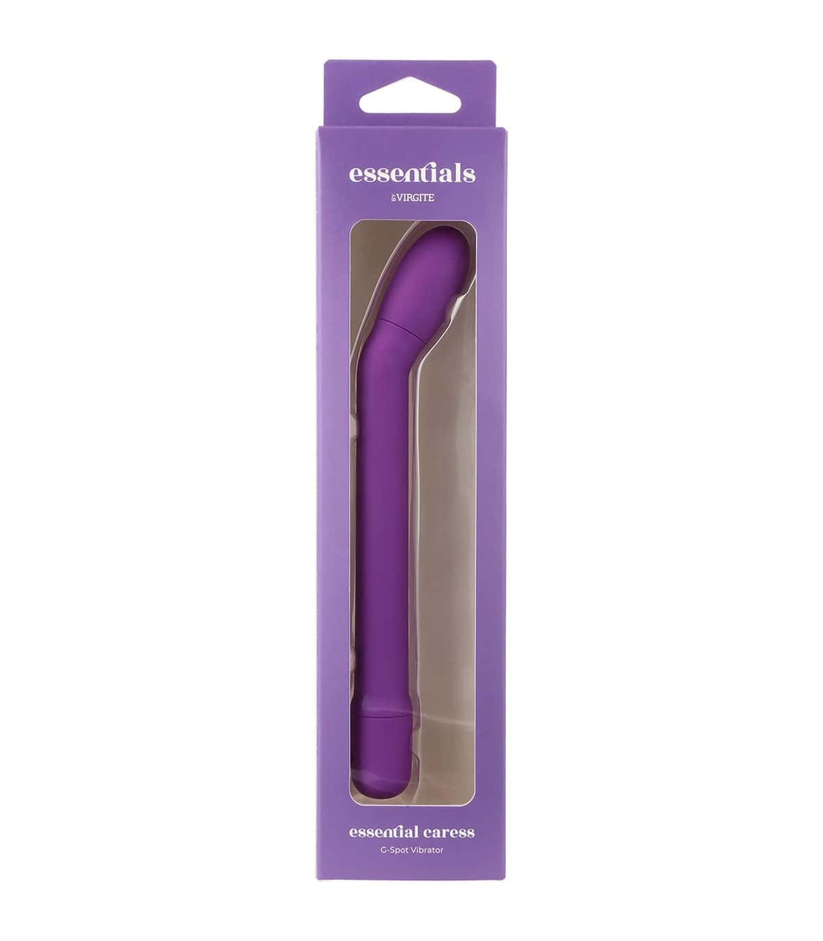 Wibrator punktu g, silikon, ładowany USB — VIRGITE - ESSENTIALS CARESS PURPLE