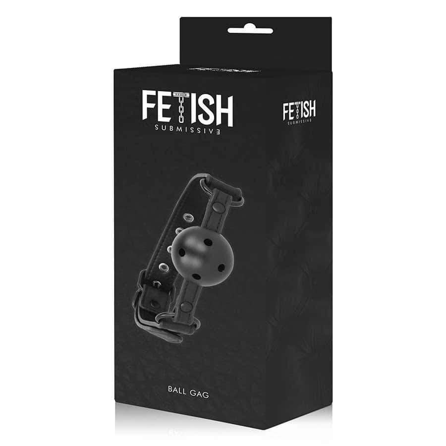 Кляп, веганська шкіра, дихаючий — FETISH SUBMISSIVE