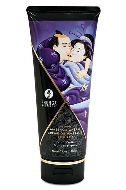 Krem do masażu, jadalny, aromat egzotycznych owoców — shunga exotic