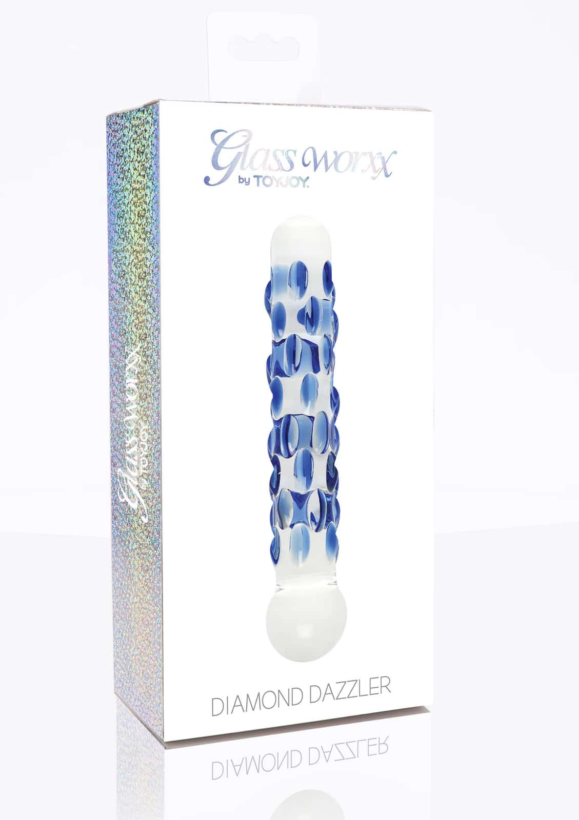 Dildo szklane, z wypustkami — ToyJoy Diamond Dazzler