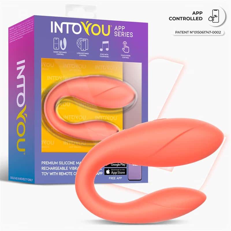 Вібратор для пар, керування через додаток, силікон — INTOYOU APP SERIES