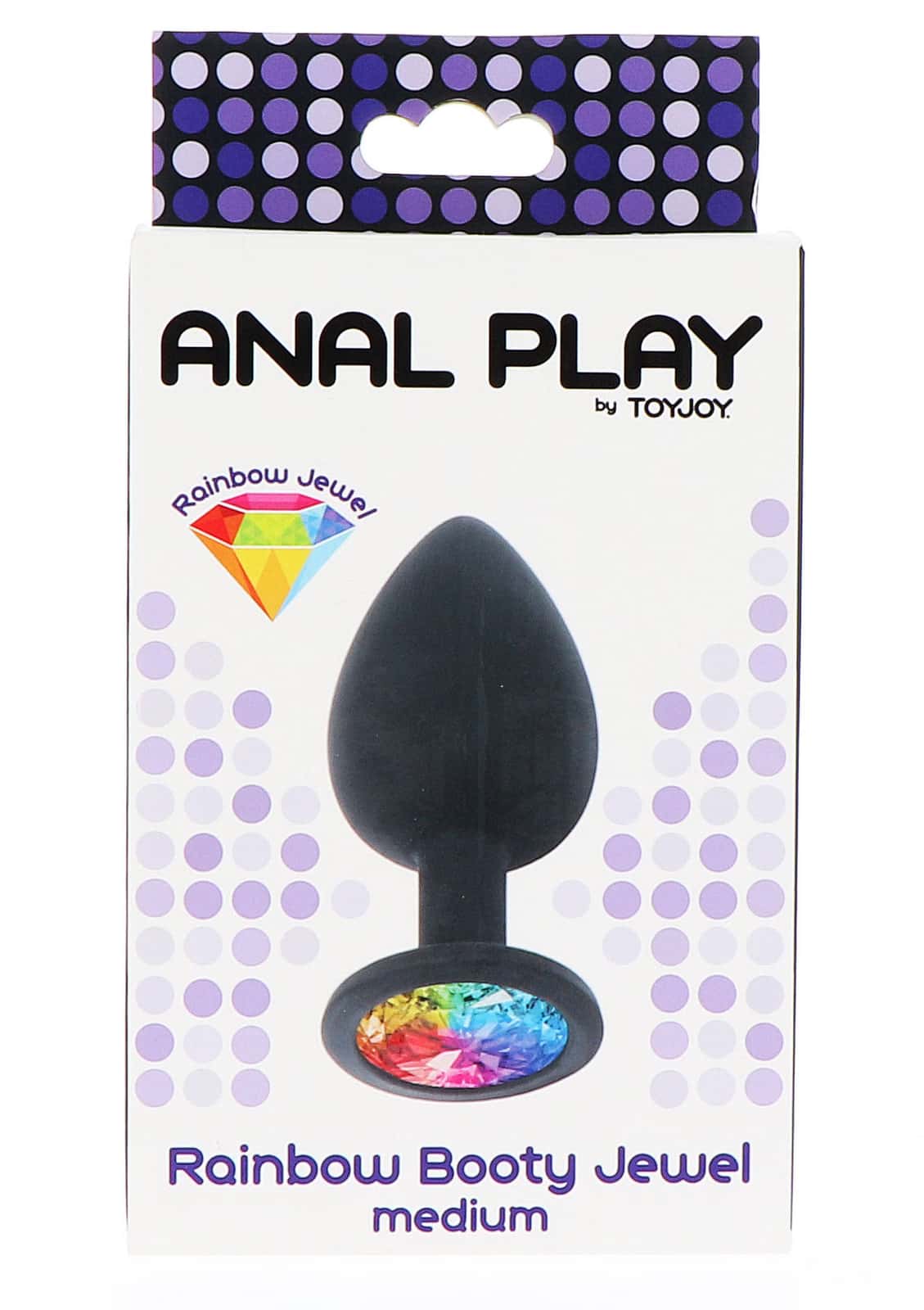 Korek analny, silikon, ozdobne kamienie — ToyJoy Jewel
