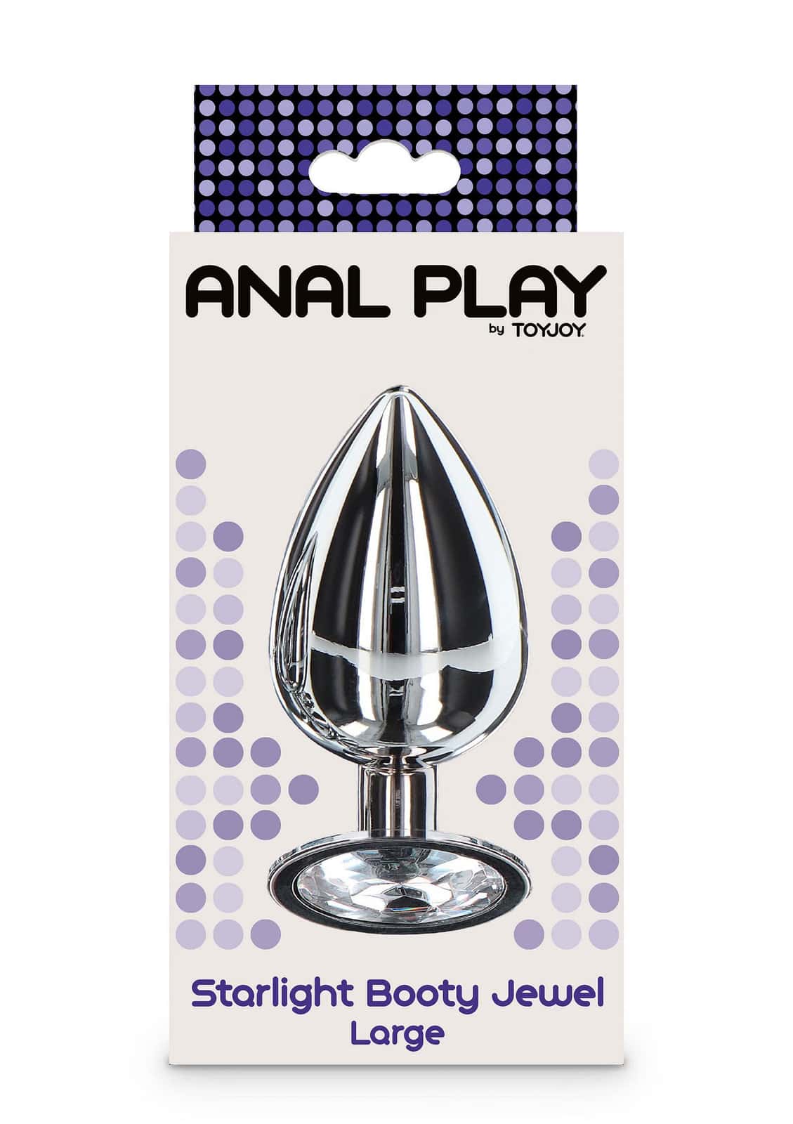 Korek analny, aluminium, z kamieniem — ToyJoy Starlight
