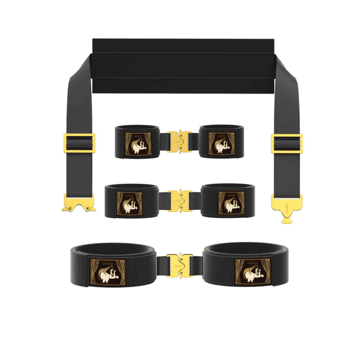 Zestaw Bdsm Clack Bondage Restraints Gear UPKO