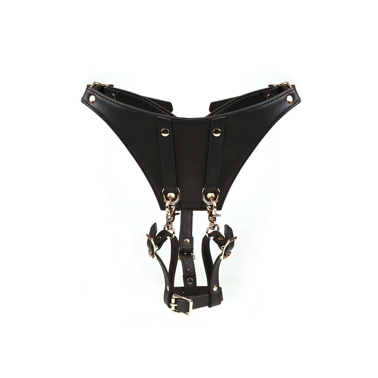 Uprząż Dark Secret Leather Forced Orgasm Harness Belt Liebe Seele