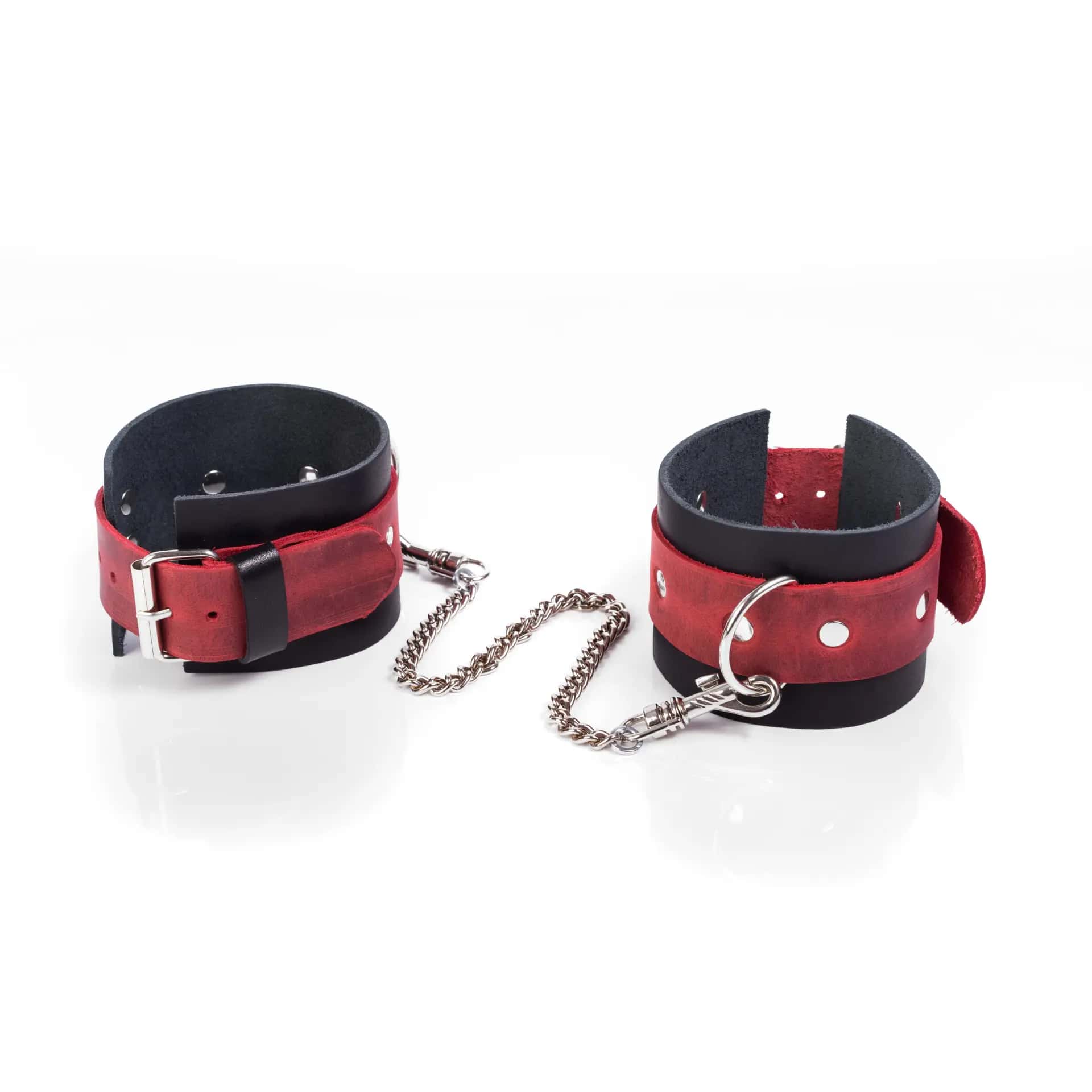 Kajdanki Crazy Horse Red L Whips