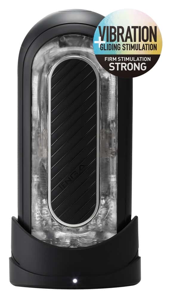 Masturbator Flip Zero Gravity  Electronic Vibration Black Tenga