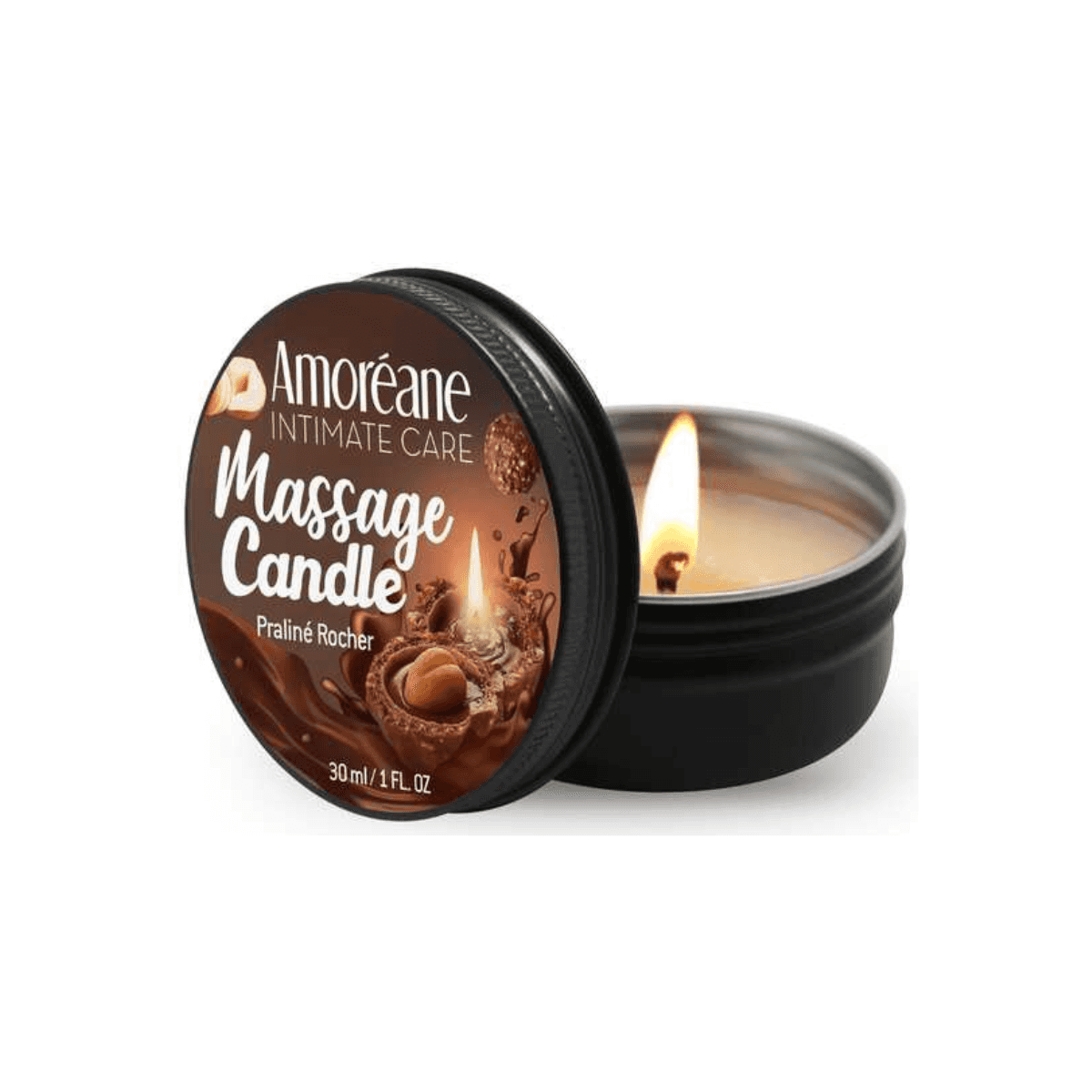 Świeca Do Masażu Massage Candle Praliné Rocher 30Ml Amoreane