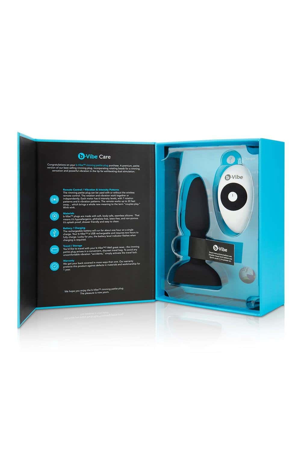 Korek analny Rimming Petite Black b-Vibe