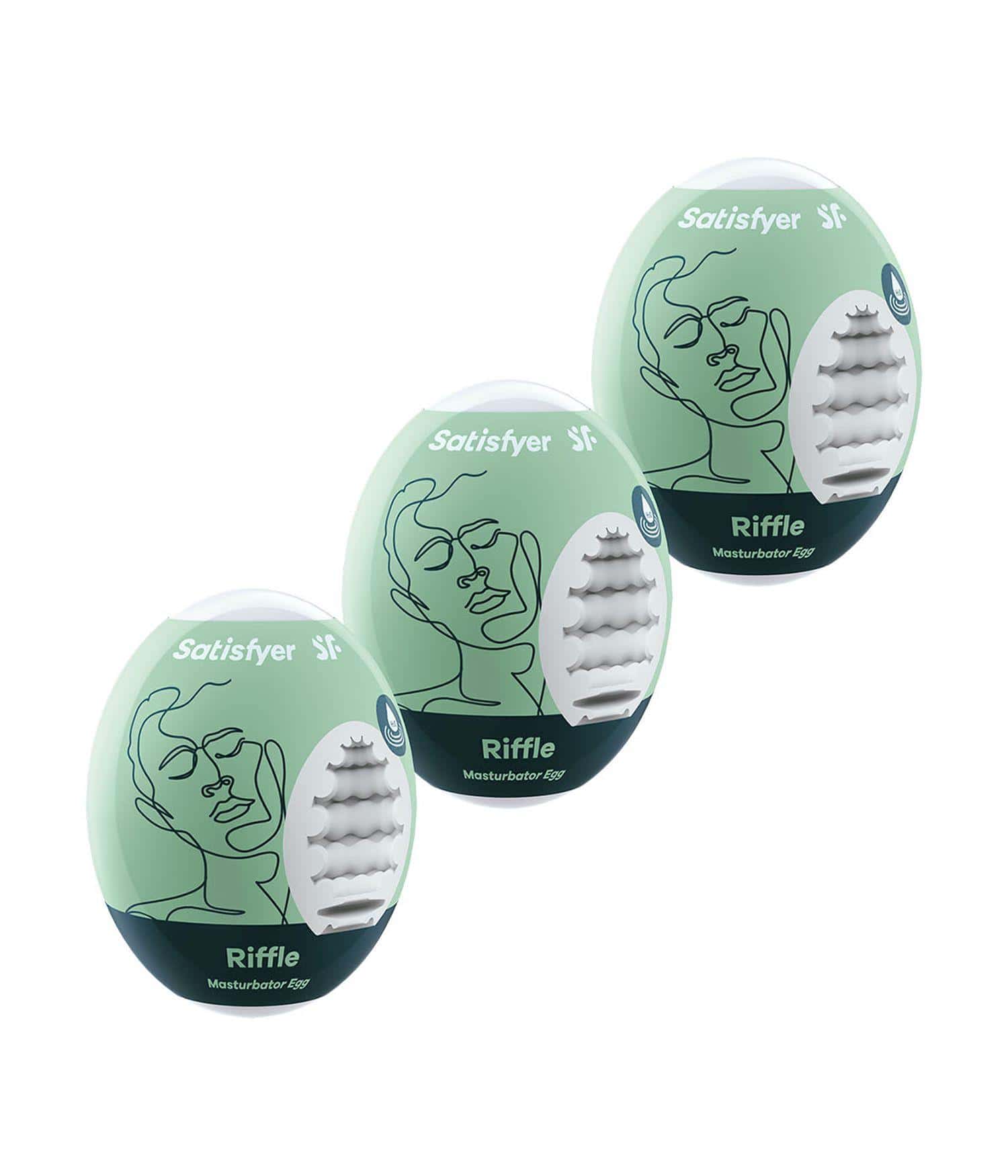 Zestaw masturbatorów Eggs set of 3 Riffle Satisfyer