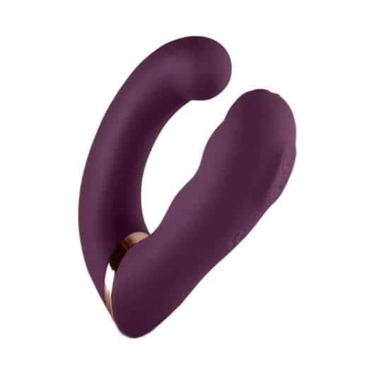 Wibrator Do Punktu G Ze Stymulatorem Variety Burgundy Rocks-Off