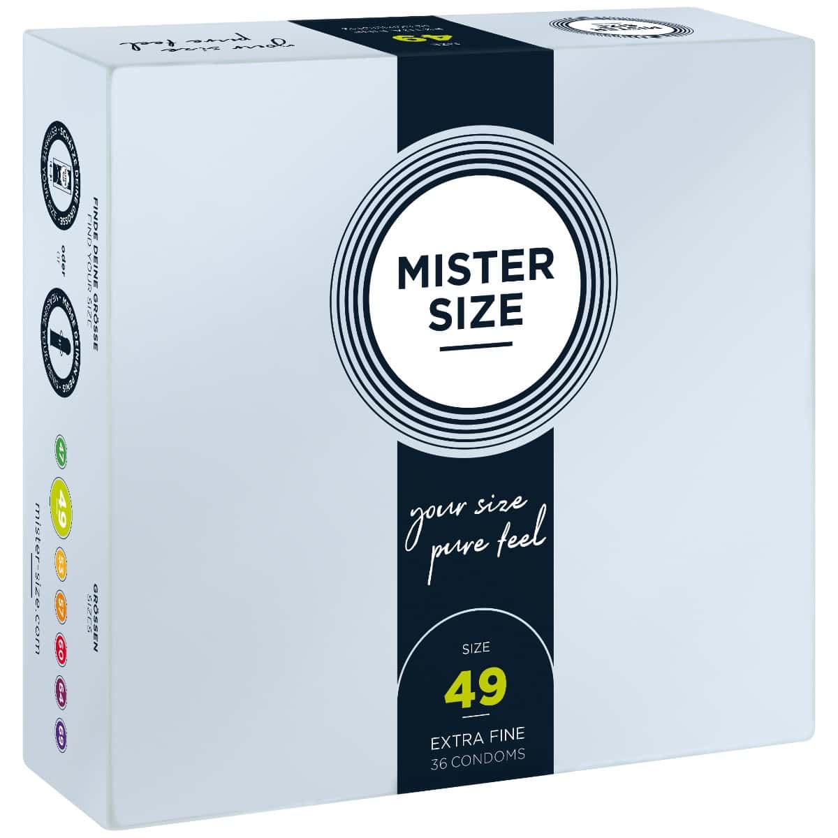 49 Mm Condoms 36 Pieces Mister.Size