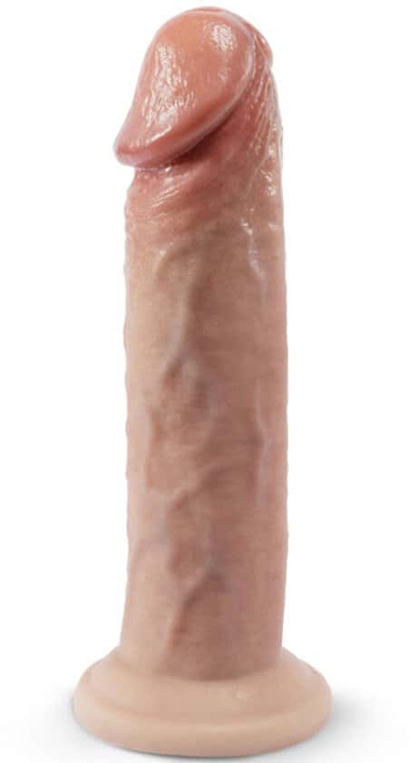 Dildo 19 cm Premium Real Skin Model 2 (7,5") Flesh Silexd