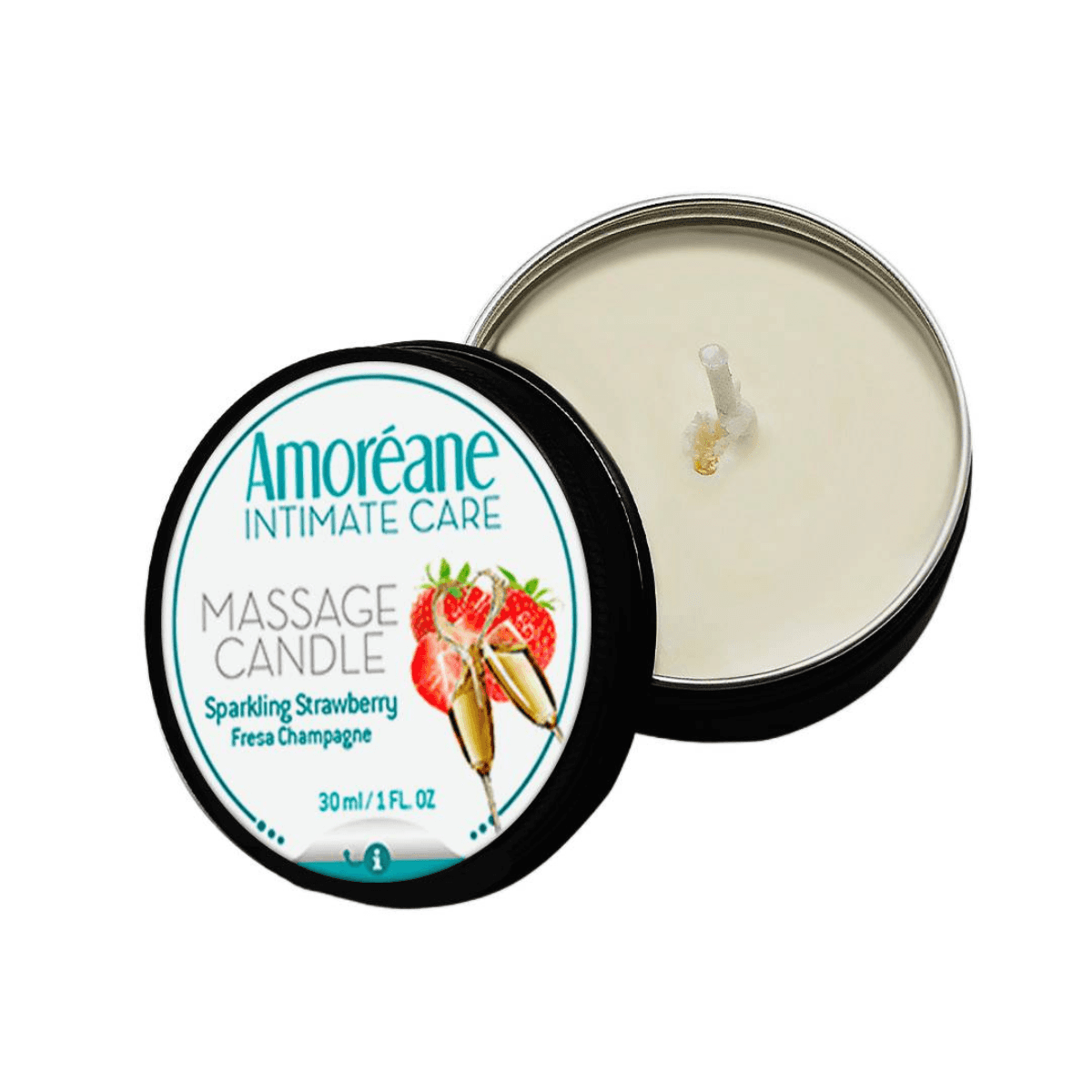 Świeca Do Masażu Massage Candle Sparkling Strawberry 30Ml Amoreane
