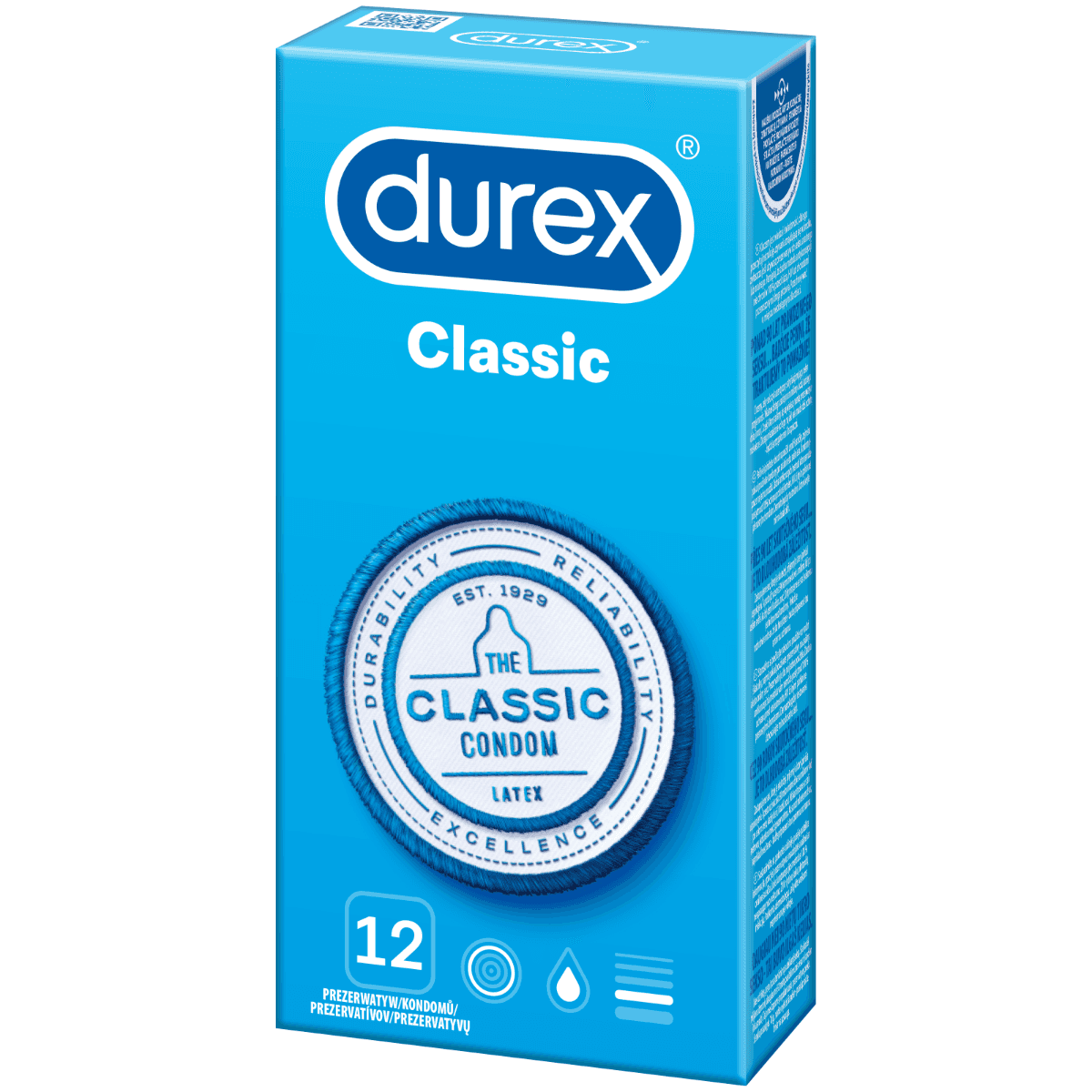 Prezerwatywy Lateksowe Classic 12 Szt Durex