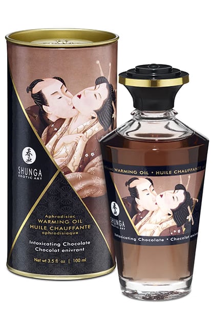 Shunga warming oil intoxicating chocolate