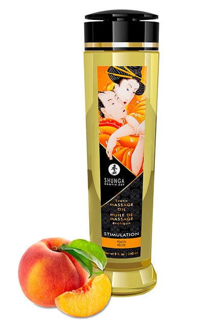 Shunga massage oil stimulation peach