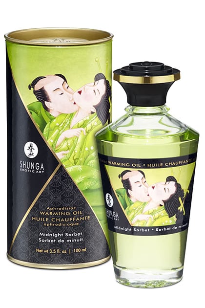 Shunga warming oil midnight sorbet