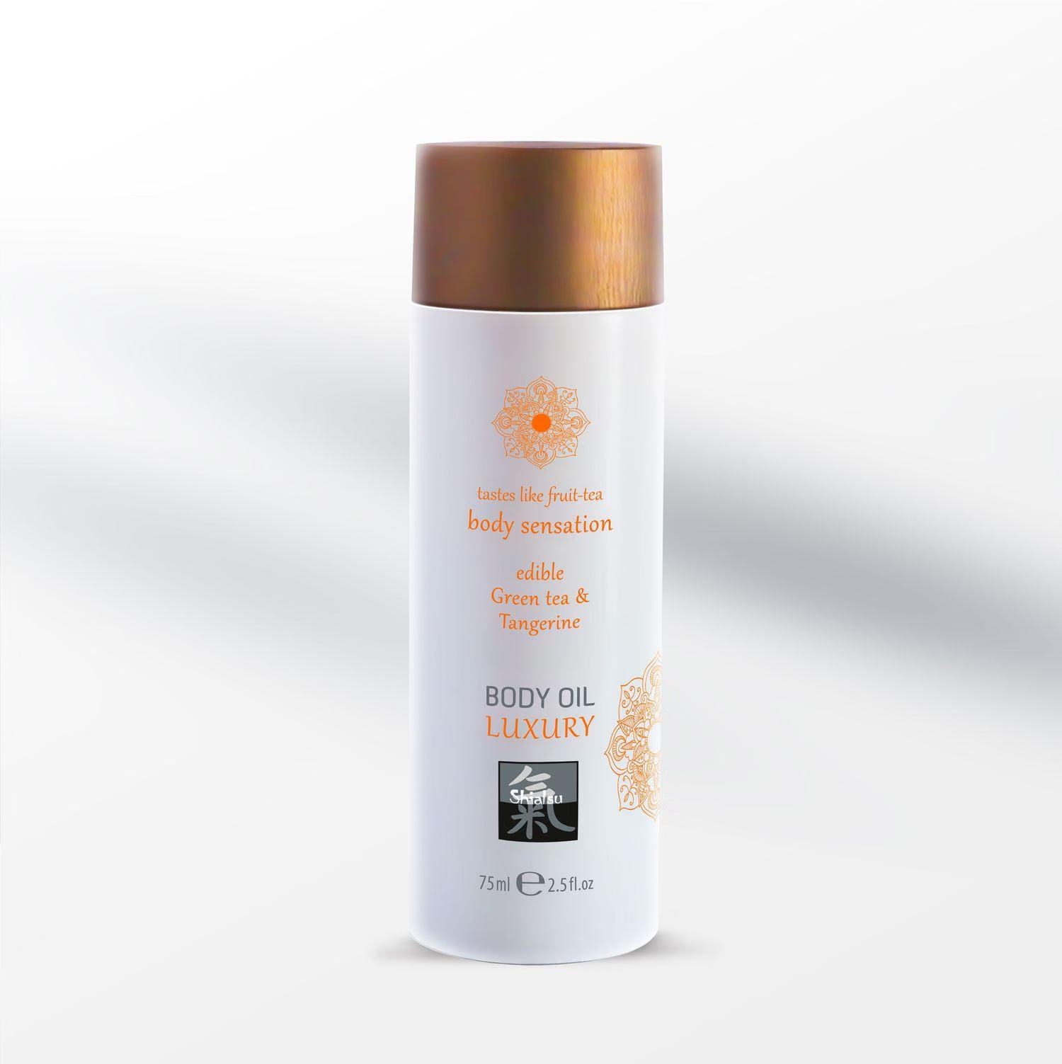 Shiatsu Luxury Body oil edible - Green tea & Tangerine 75ml