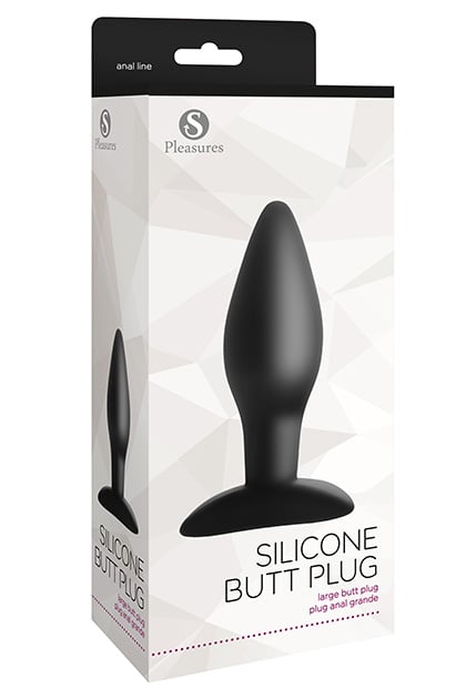 Silicone Butt Plug Large Black