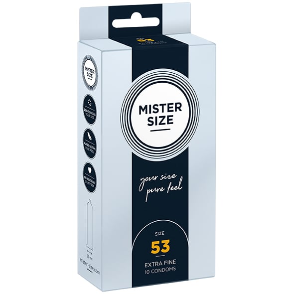 Condoms 53 Mm 10 Pieces Mister.Size