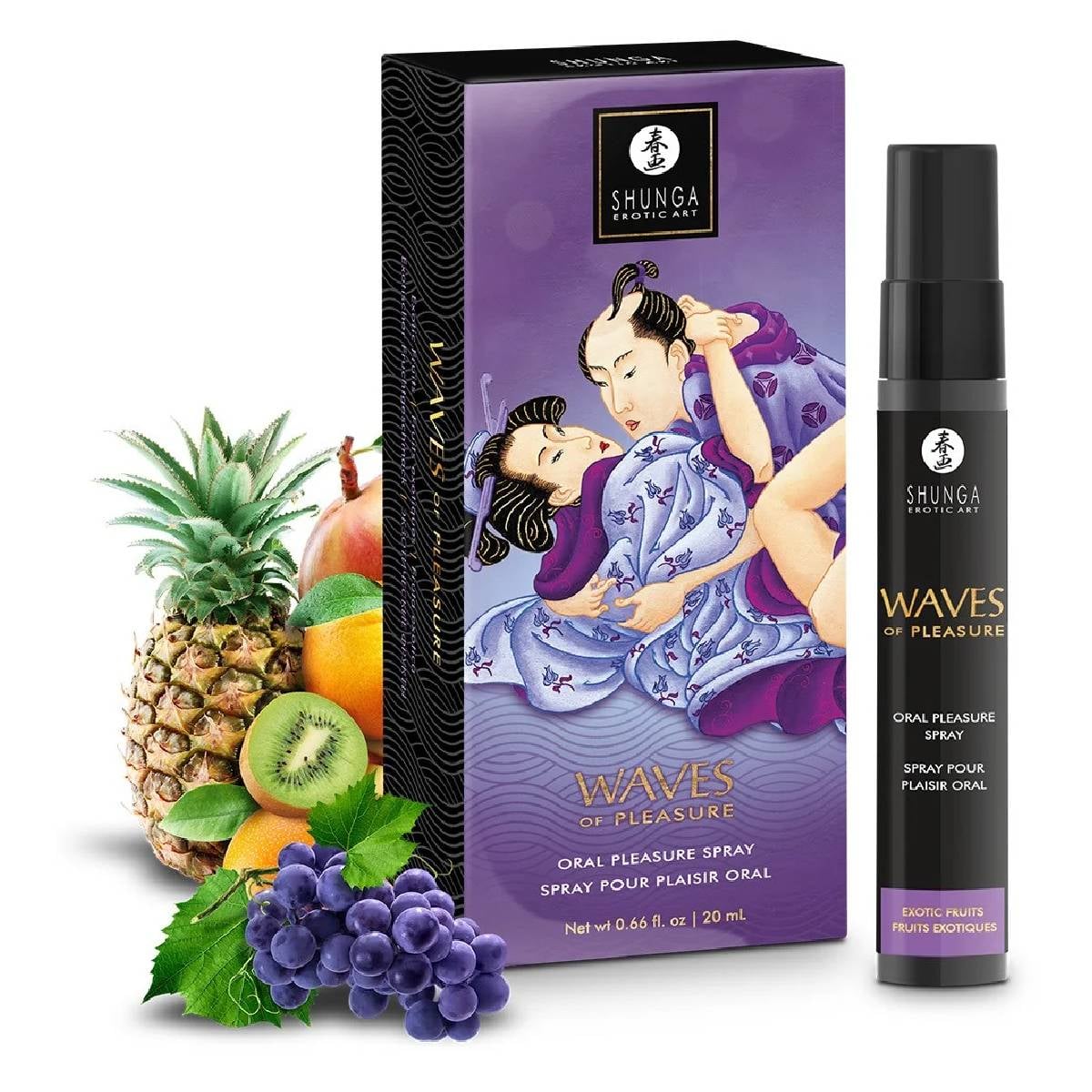 Spray do seksu oralnego Waves of Pleasure Exotic Fruits 20ml Shunga