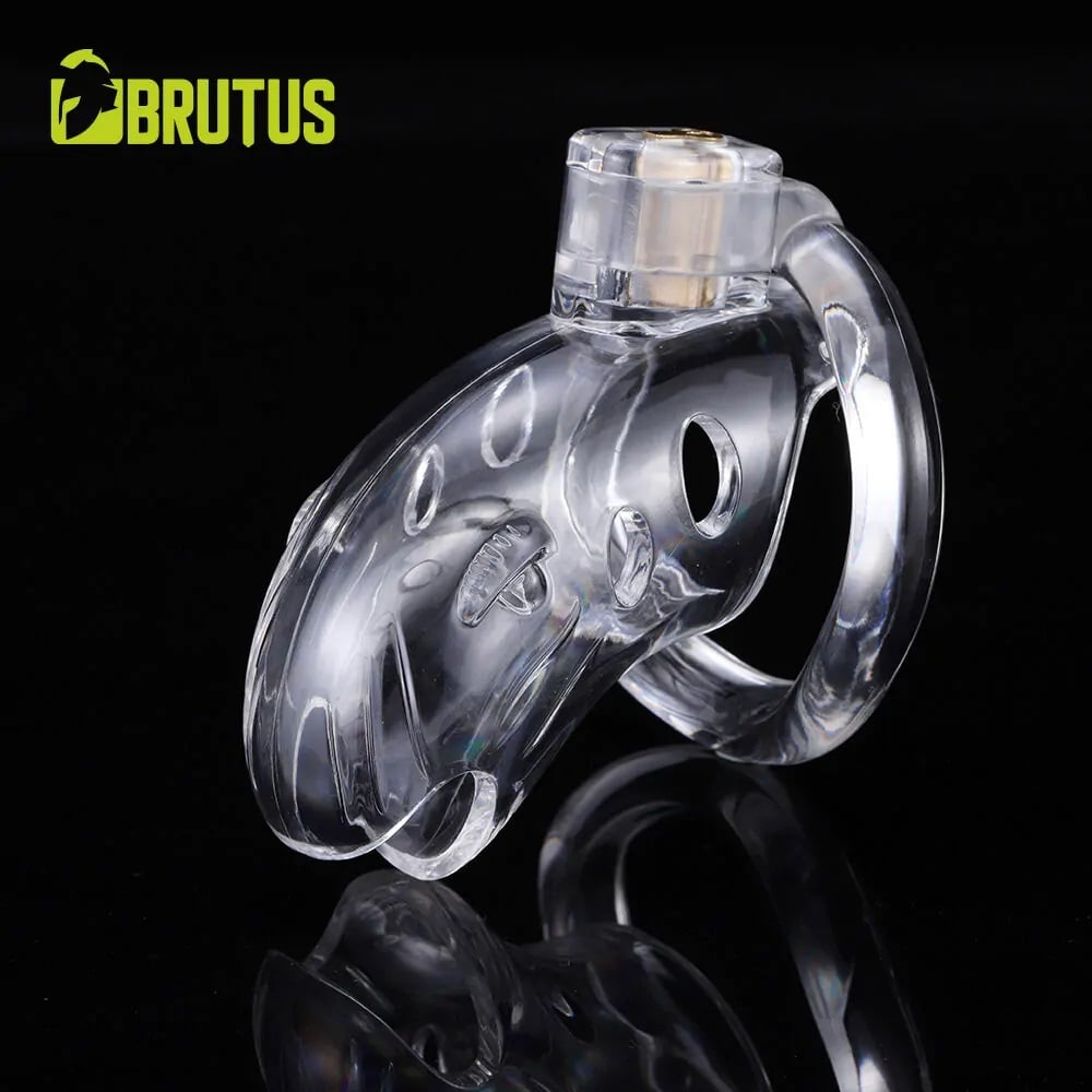Klatka na penisa Shark Cage Chastity Cage Clear Brutus